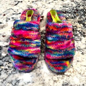 UGGS fuzzy slippers